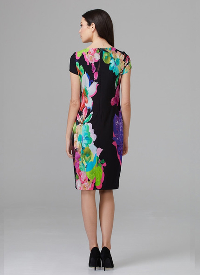 Joseph Ribkoff, Czarna sukienka w kwiaty