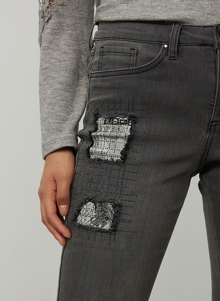 Joseph Ribkoff, Dżinsowe spodnie w szarym kolorze