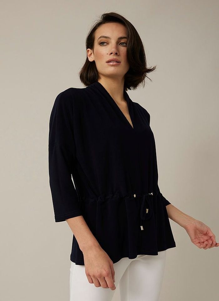 Joseph Ribkoff, Casualowa bluzka z troczkami w pasie