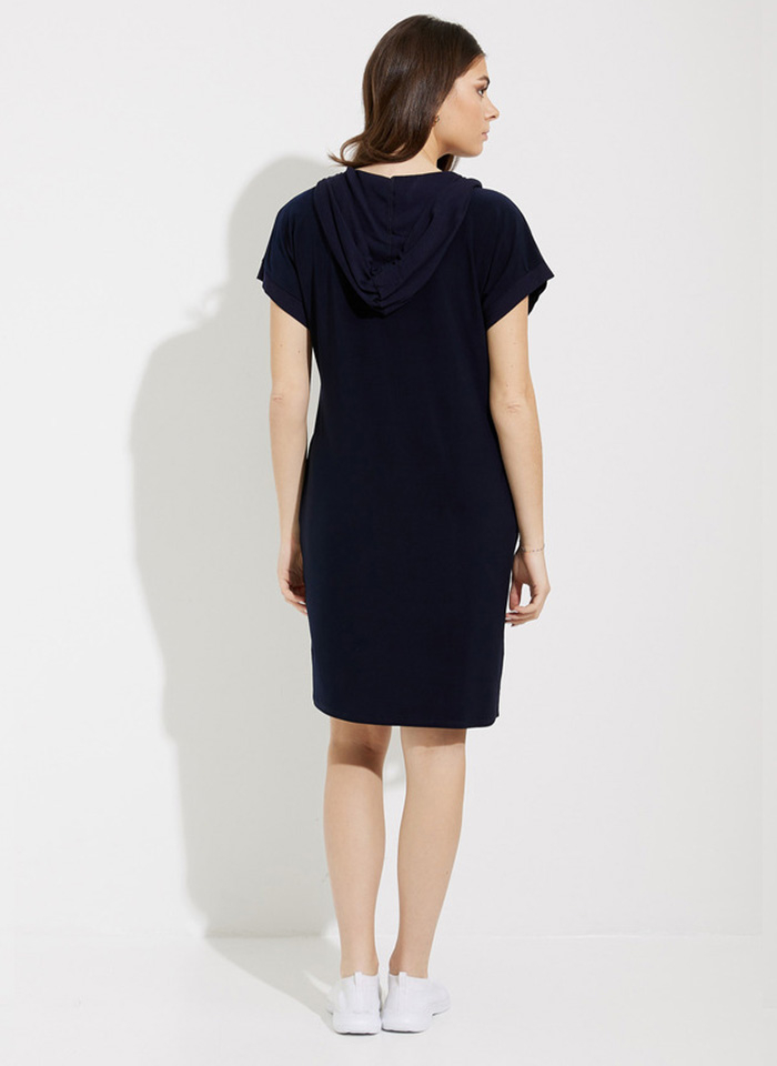 Joseph Ribkoff 232110 Granatowa sukienka z wiskozy.