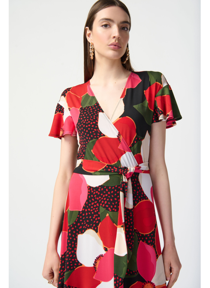 Joseph Ribkoff 241285 letnia sukienka w kwiaty.