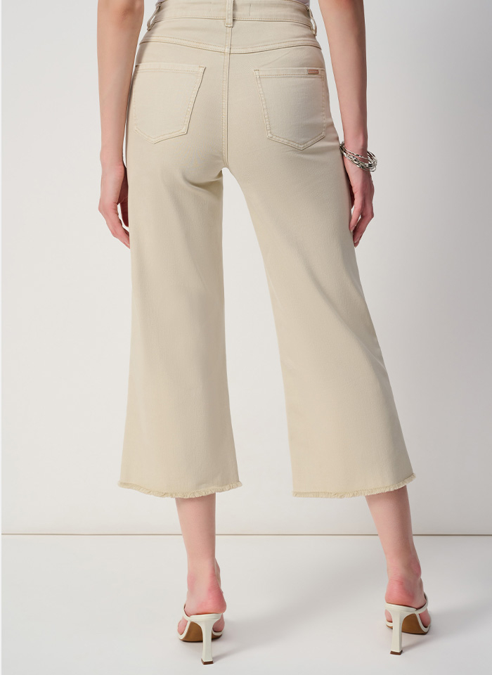 Joseph Ribkoff 251901 Spodnie kuloty zdobione dżetami beż/avocado/brąz