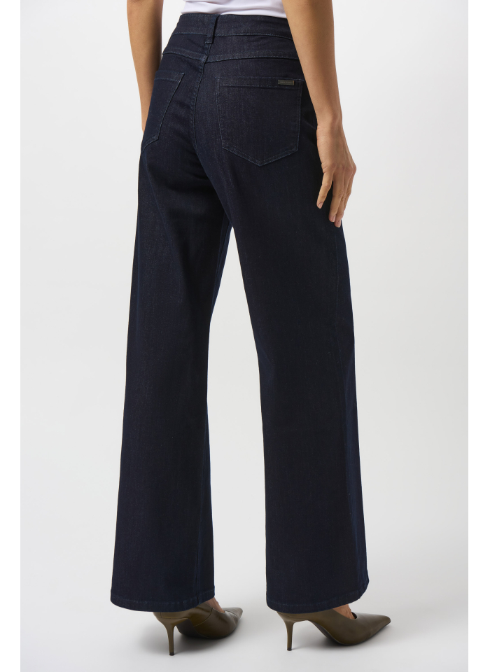 Joseph Ribkoff 251968 Spodnie jeans wide leg ciemny granat