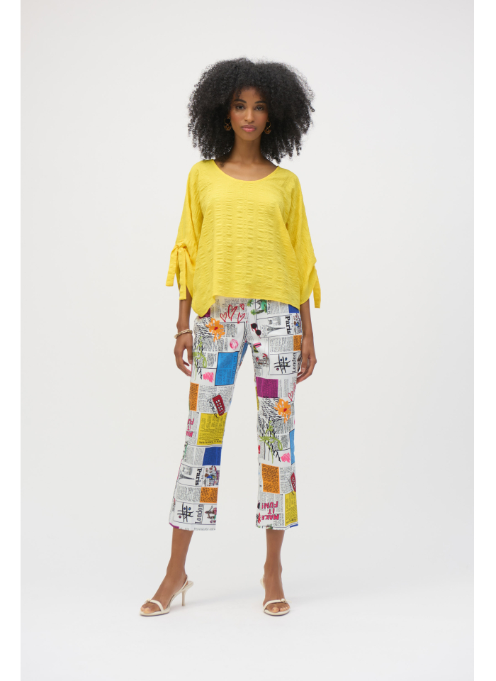 Joseph Ribkoff 252047 Spodnie z motywem gazety