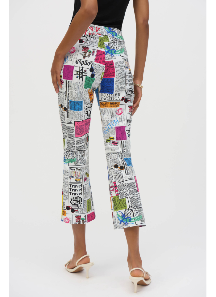 Joseph Ribkoff 252047 Spodnie z motywem gazety