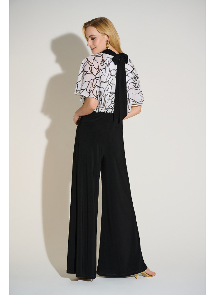 Joseph Ribkoff 253733 Kombinezon z efektownym wiązaniem na plecach.