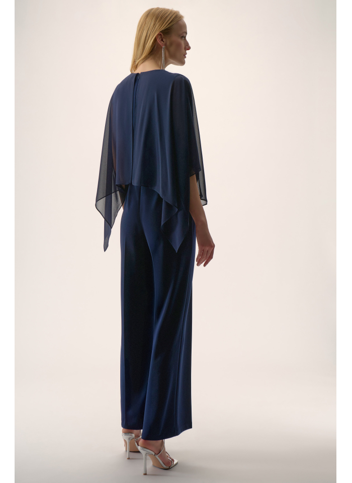 Joseph Ribkoff 254705 Elegancki kombinezon w granatowym kolorze.