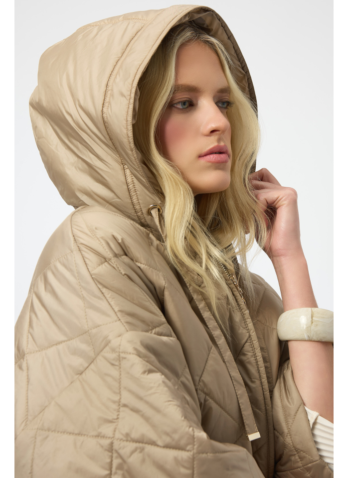 Joseph Ribkoff 254914 Beżowa, pikowana kurtka