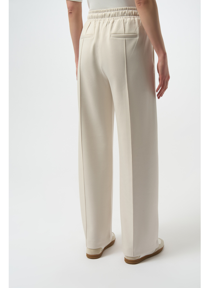 Joseph Ribkoff 254960 Kremowe spodnie ze złotym lampasem