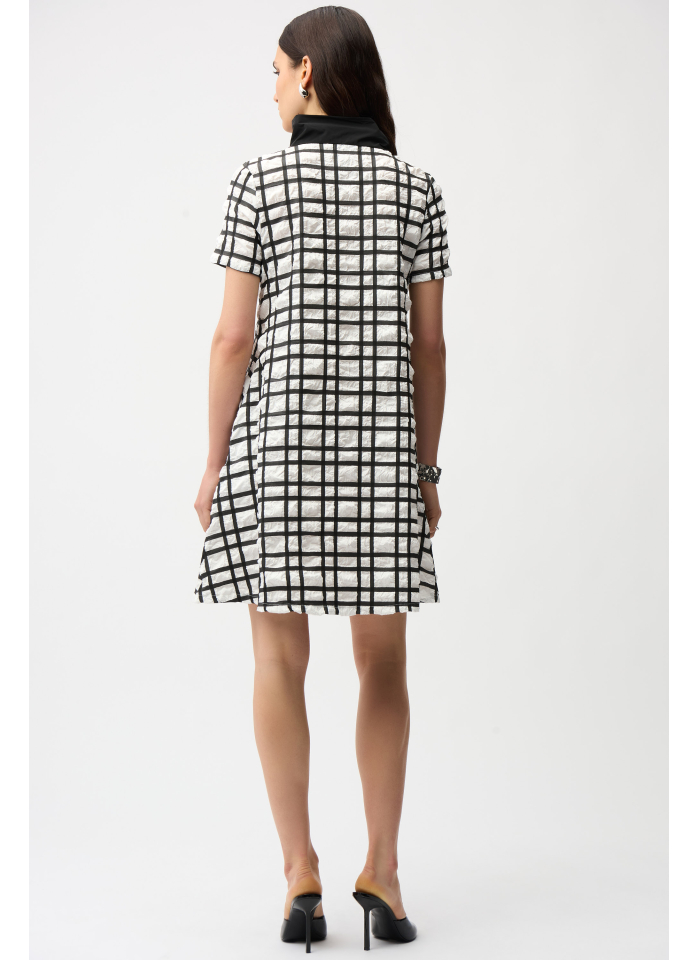 Joseph Ribkoff 261307 Letnia sukienka w kratę.