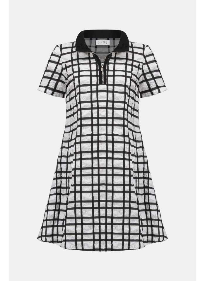 Joseph Ribkoff 261307 Letnia sukienka w kratę.