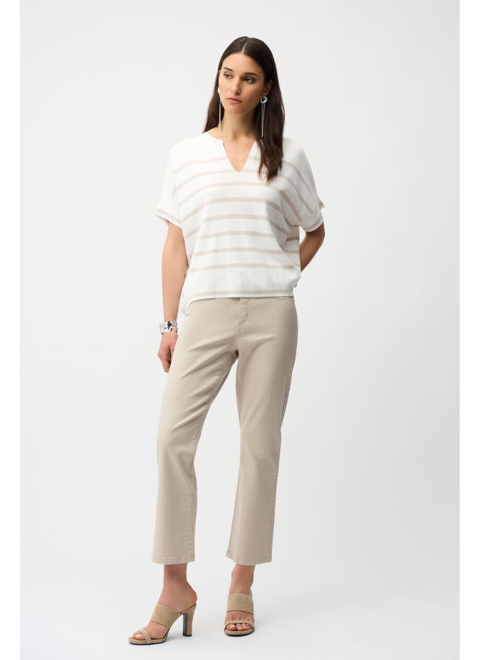 Joseph Ribkoff 261921 Dzianinowa bluzka z opadającym rękawem.