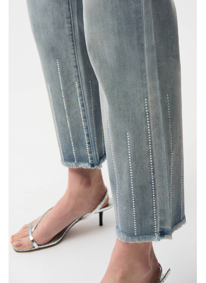 Joseph Ribkoff 261945 spodnie jeansy zdobione dżetami