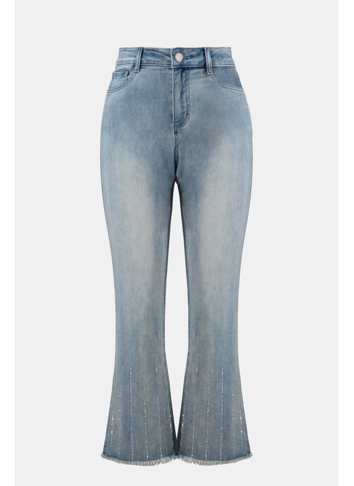 Joseph Ribkoff 261945 spodnie jeansy zdobione dżetami