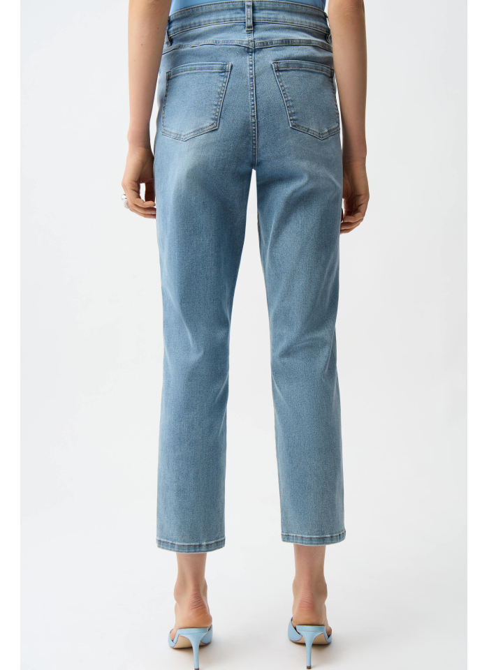 Joseph Ribkoff 261947 Spodnie jeans ze zdobionymi kieszeniami