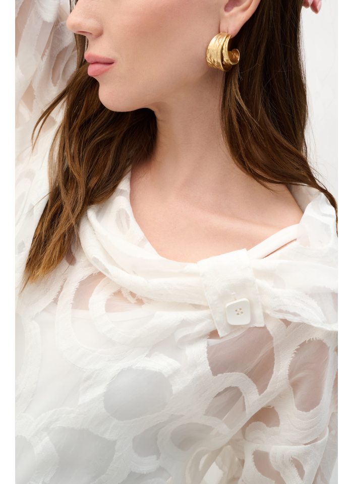 Joseph Ribkoff 262020 Transparentna bluzka z topem.