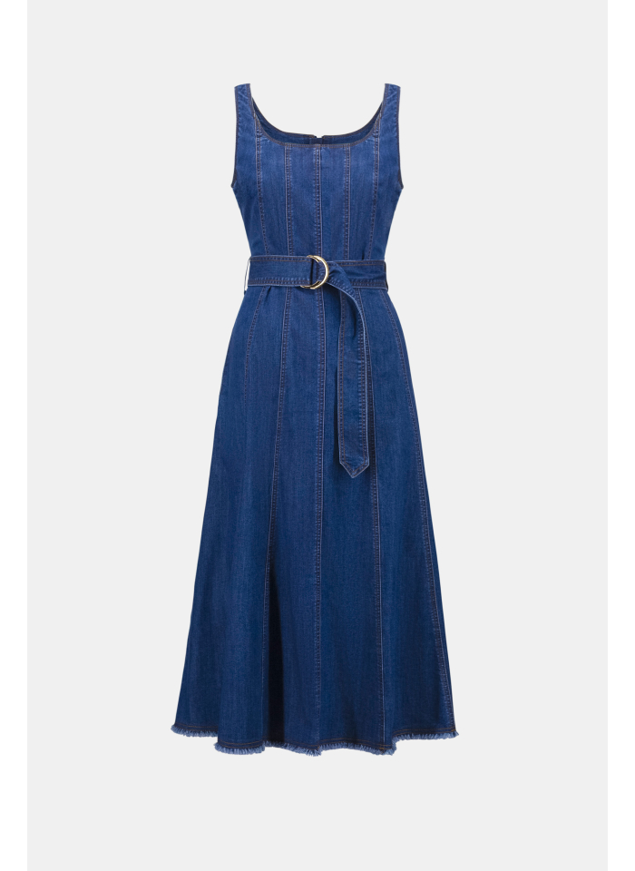 Joseph Ribkoff 262901 Jeansowa sukienka z paskiem.
