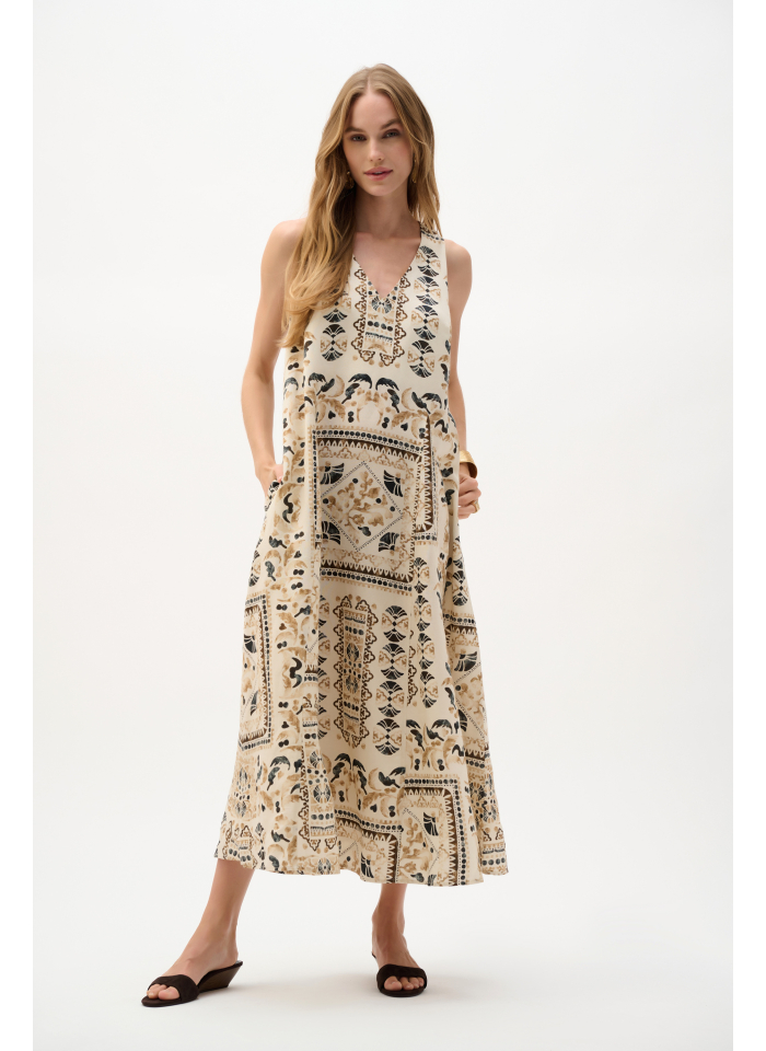 Joseph Ribkoff 262908 lniana sukienka w stylu boho