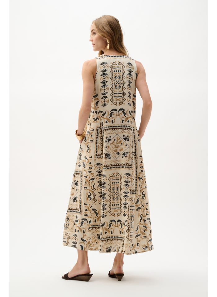 Joseph Ribkoff 262908 lniana sukienka w stylu boho