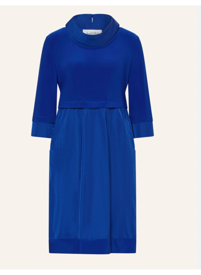 Joseph Ribkoff 173444 Sukienka o luźnym kroju z łączonych tkanin 5 kolorów.