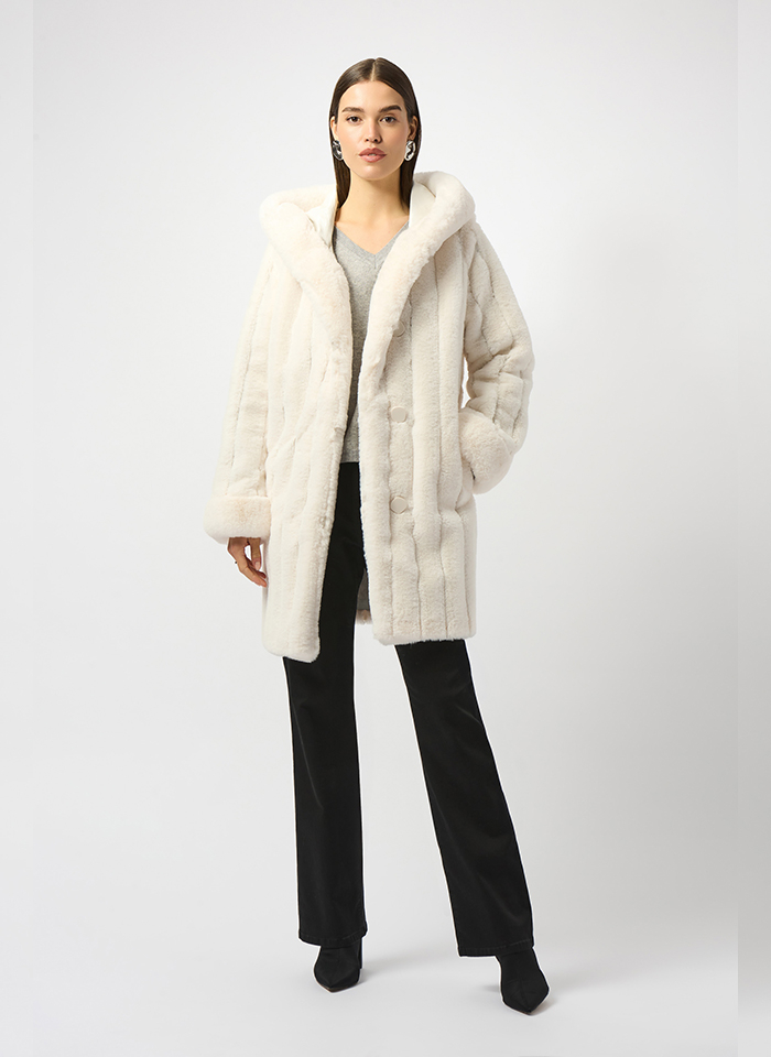 Joseph Ribkoff 253926 Kremowy dwustronny płaszcz