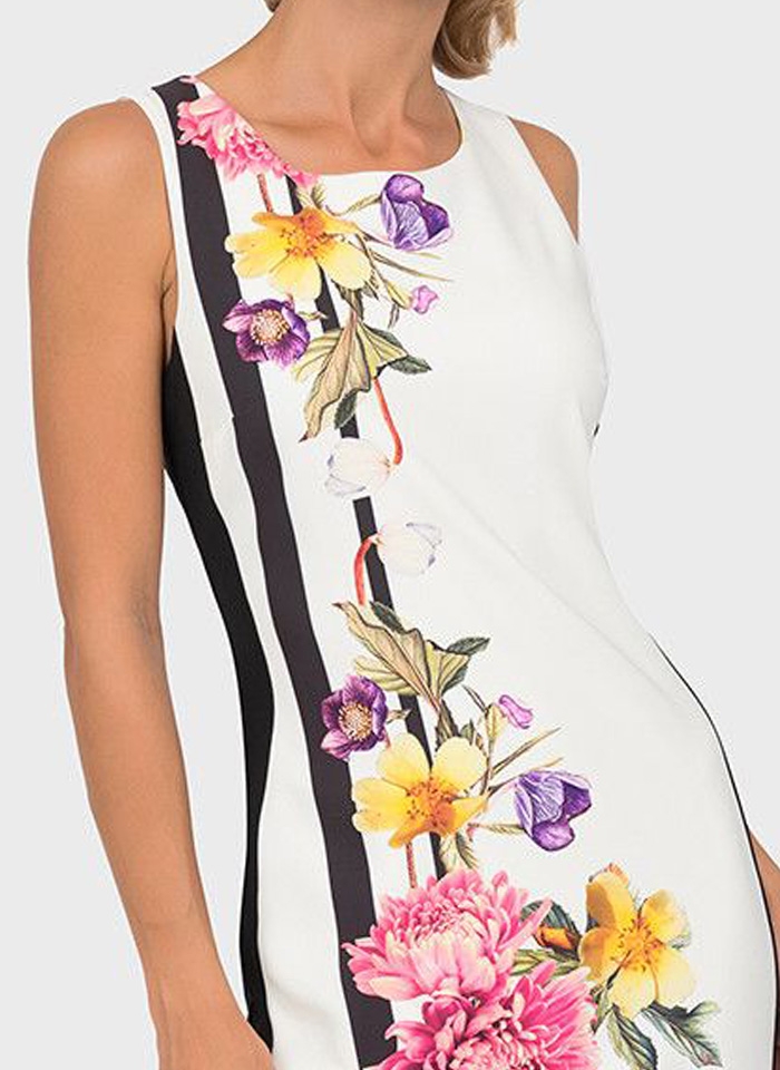 Joseph Ribkoff 192653 Klasyczna sukienka w kwiaty