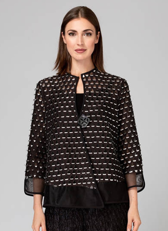 Joseph Ribkoff, Czarny żakiet - siateczka