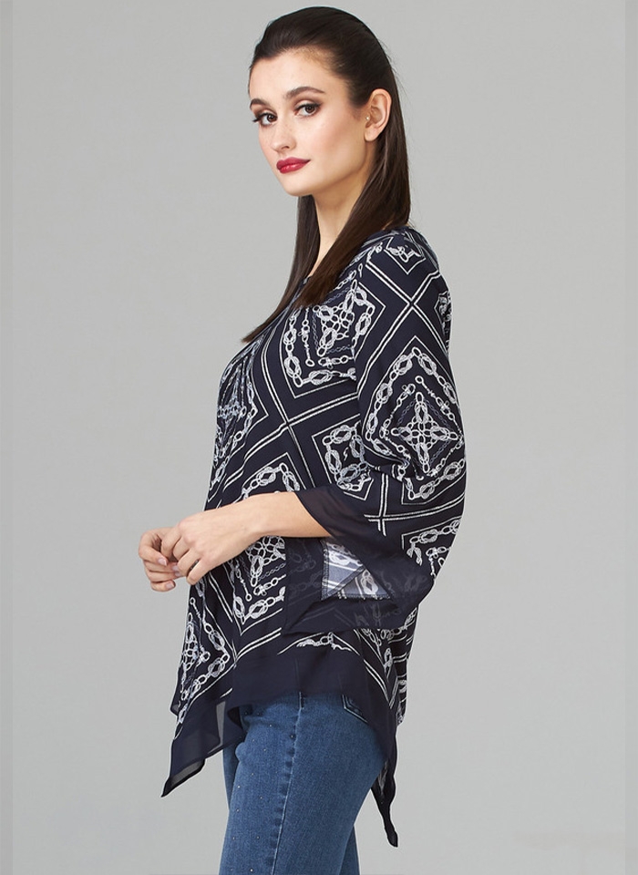 Joseph Ribkoff, Bluzka w stylu jachtingowym.