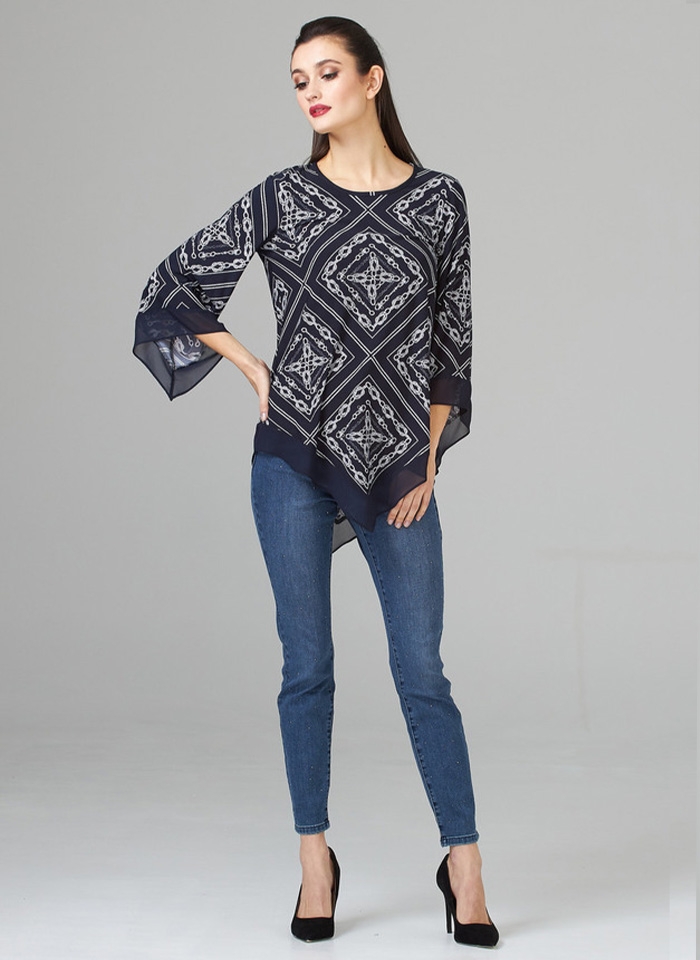 Joseph Ribkoff, Bluzka w stylu jachtingowym.