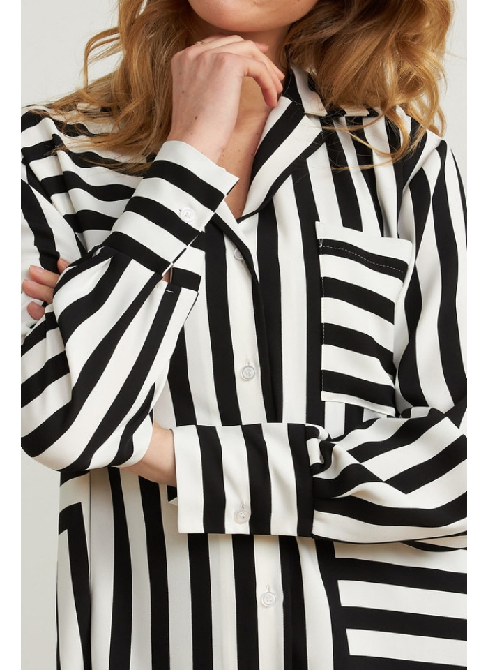 Joseph Ribkoff, Koszula z wykładanym kołnierzem 2 kolory