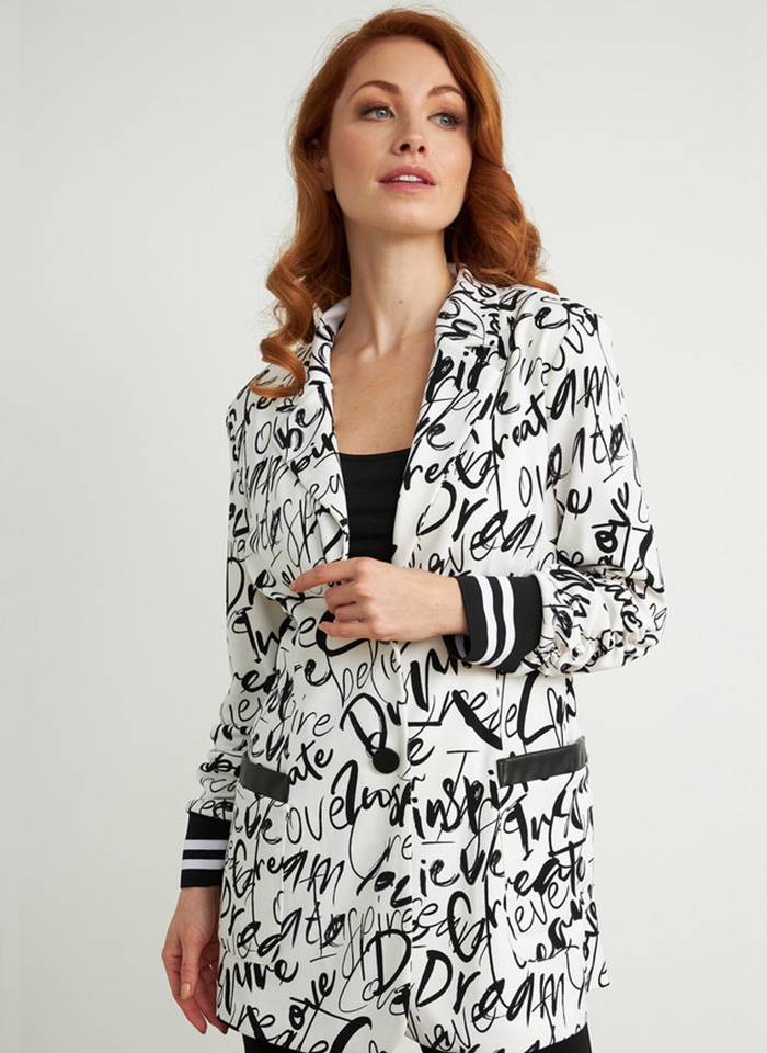 Joseph Ribkoff, Długi żakiet w graficzny wzór