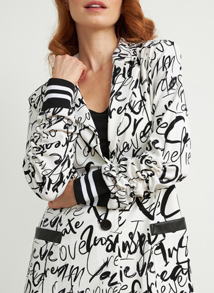 Joseph Ribkoff, Długi żakiet w graficzny wzór