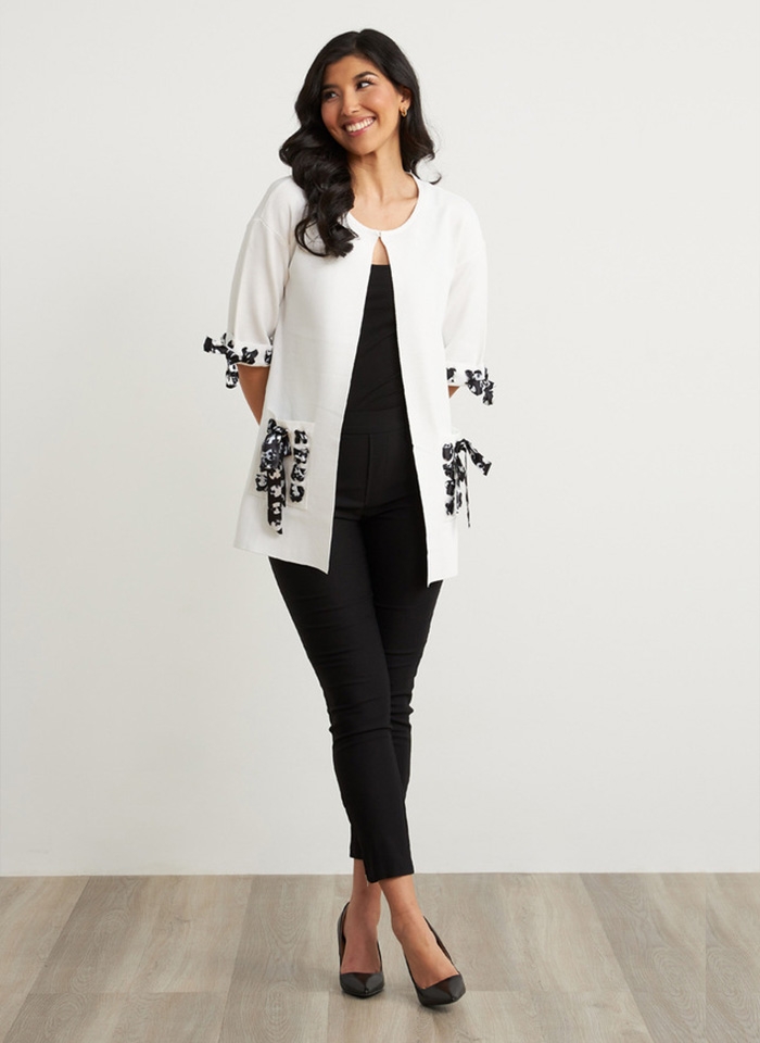 Joseph Ribkoff, klasyczne czarne spodnie,