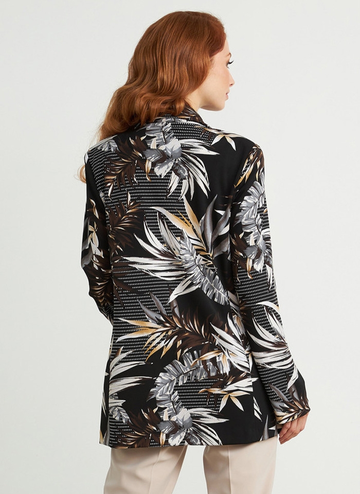 Joseph Ribkoff, Długi żakiet w tropikalny wzór