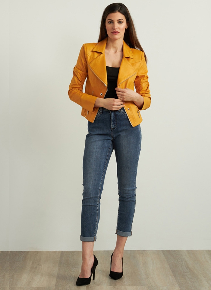 Joseph Ribkoff. Żakiet w stylu motocyklowym.