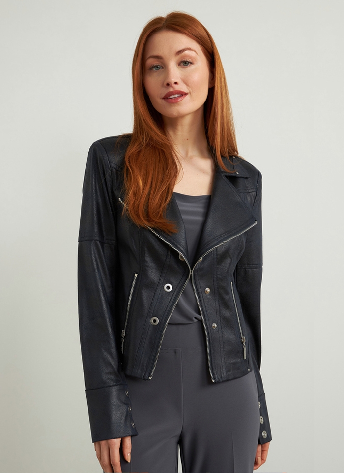 Joseph Ribkoff. Żakiet w stylu motocyklowym.