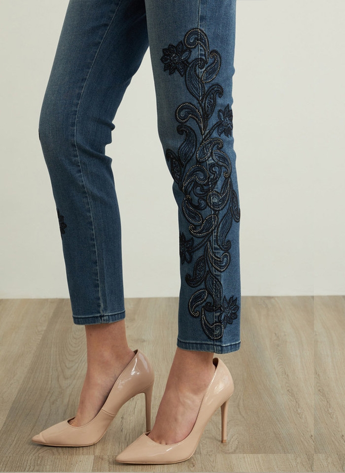 Joseph Ribkoff, Spodnie typu dżins z haftem