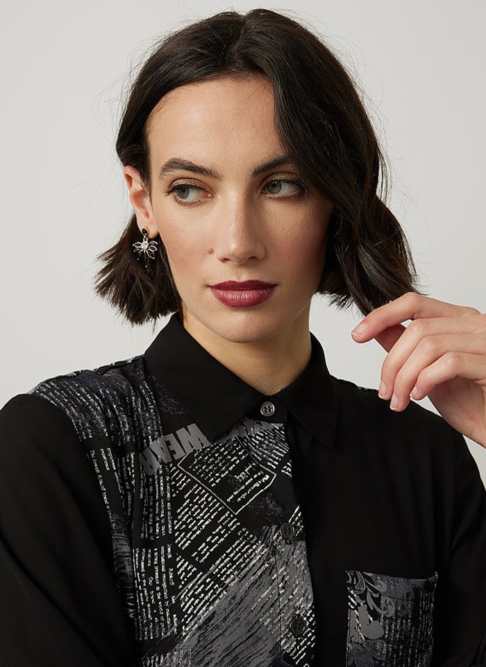 Joseph Ribkoff, Koszula z graficznym printem.