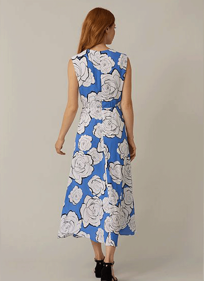 Joseph Ribkoff, Sukienka w białe kwiaty.