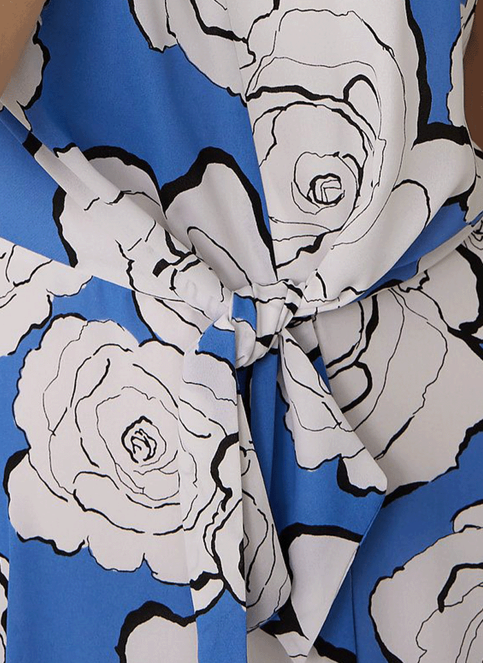 Joseph Ribkoff, Sukienka w białe kwiaty.