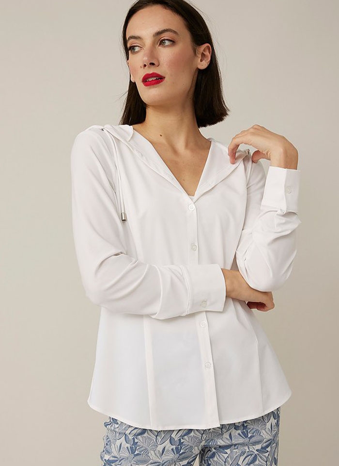 Joseph Ribkoff, Koszula w sportowym stylu z kapturem,