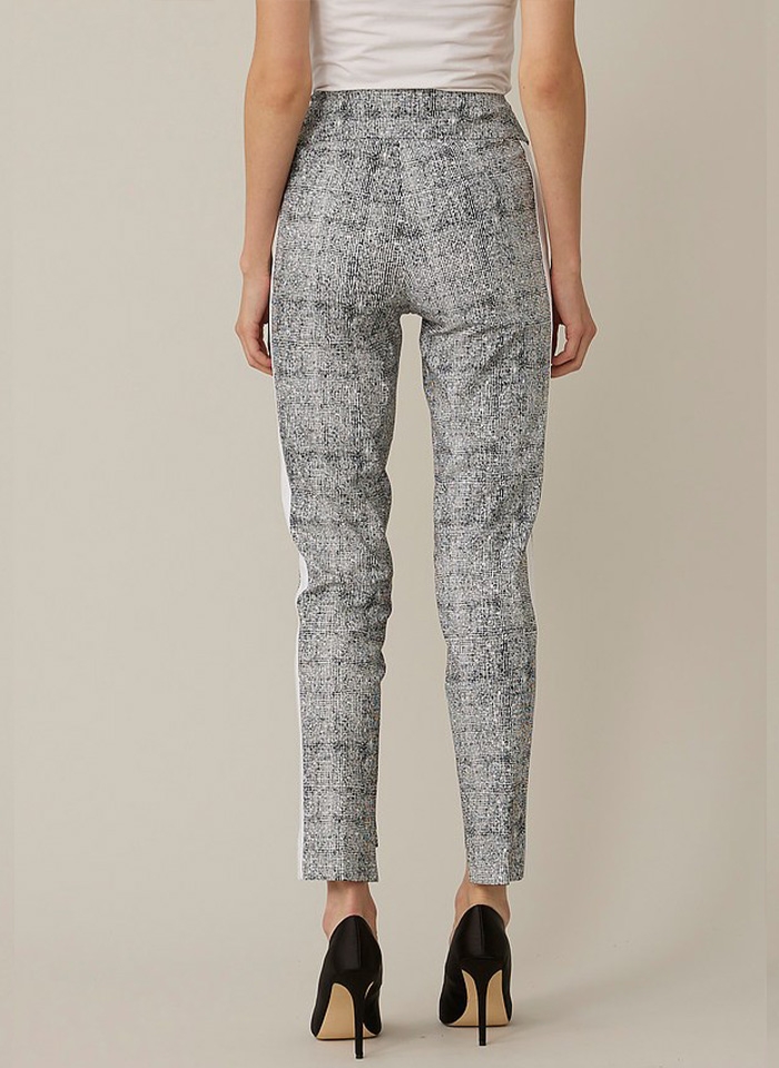 Joseph Ribkoff, Białe spodnie w czarny wzór.