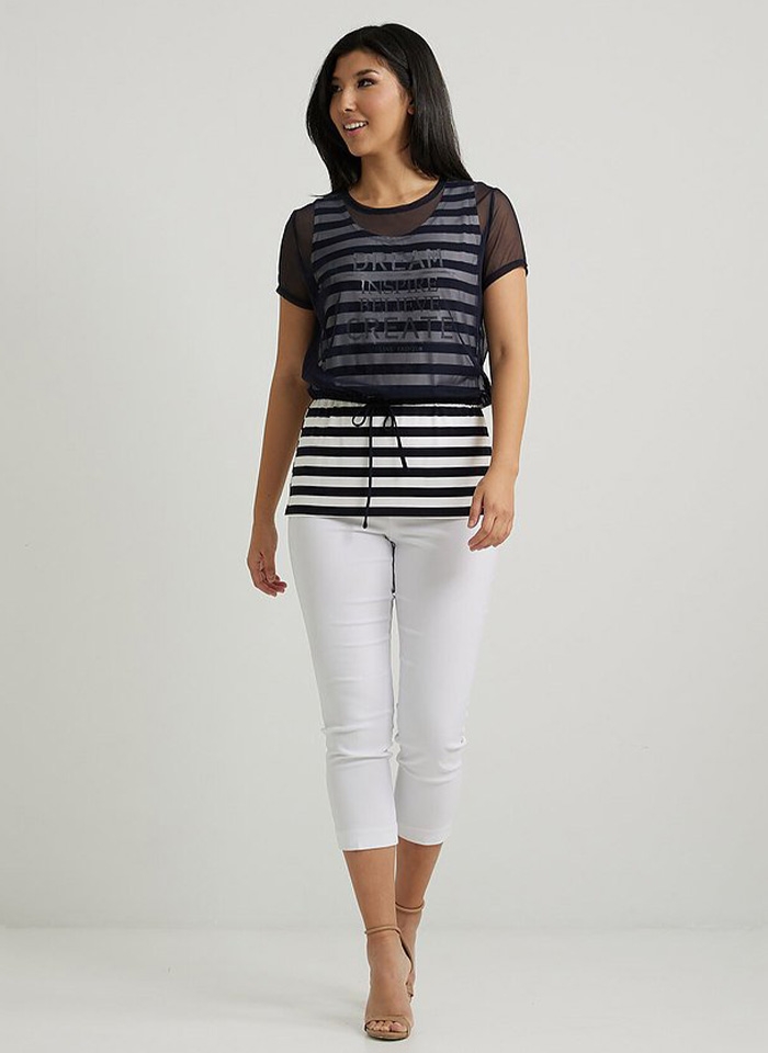 Joseph Ribkoff. Bluzka w letnim jachtingowym stylu.