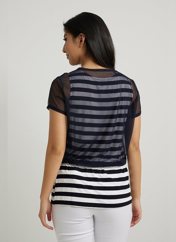 Joseph Ribkoff. Bluzka w letnim jachtingowym stylu.