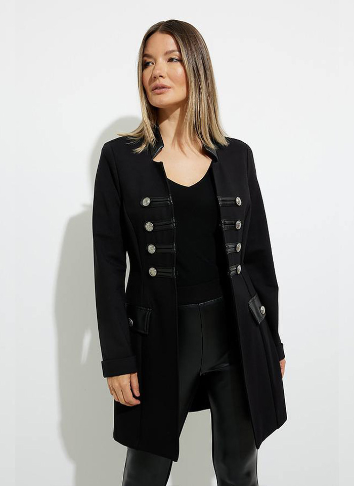 Joseph Ribkoff. Długi żakiet z ozdobnymi guzikami.