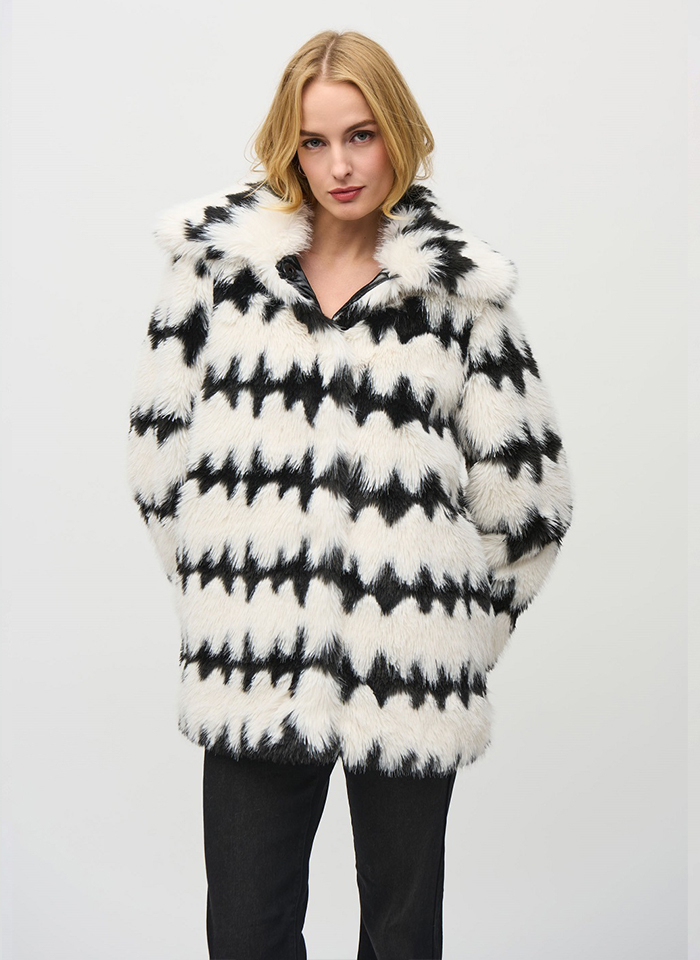 Joseph Ribkoff 244900 Dwustronna kurtka z kołnierzem