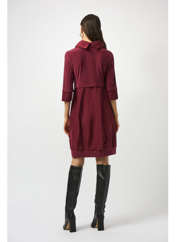 Joseph Ribkoff 173444F25 Sukienka z półgolfem w kolorze wina