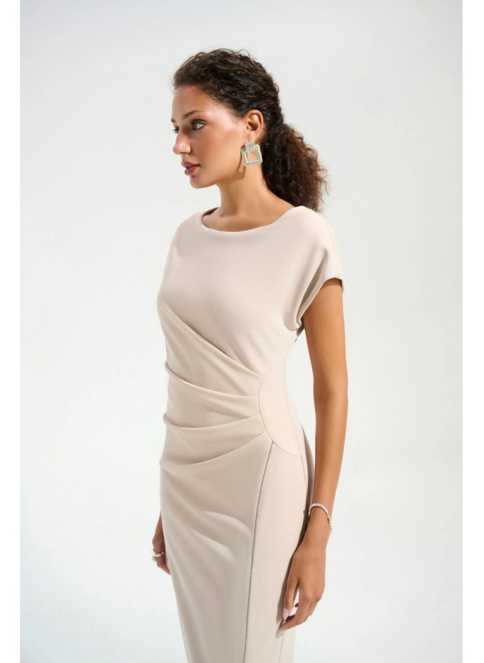 Joseph Ribkoff 261713 Wieczorowa suknia w kolorze beżowym