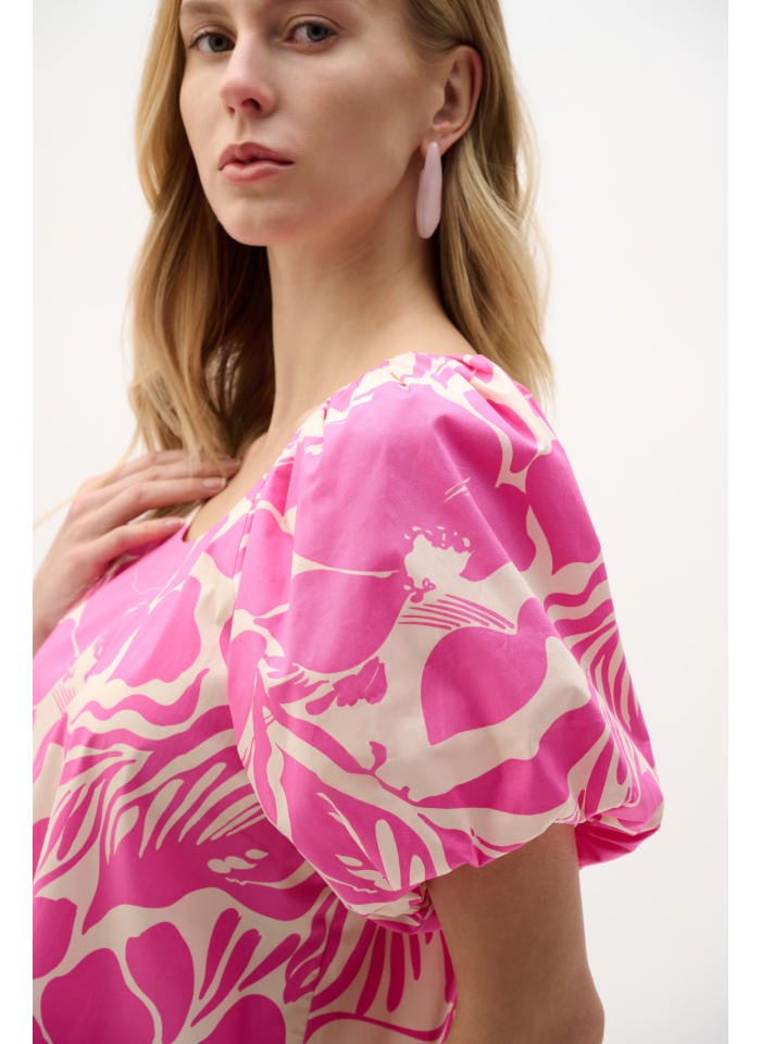 Joseph Ribkoff 262127 Bawełniana sukienka w kwiaty.