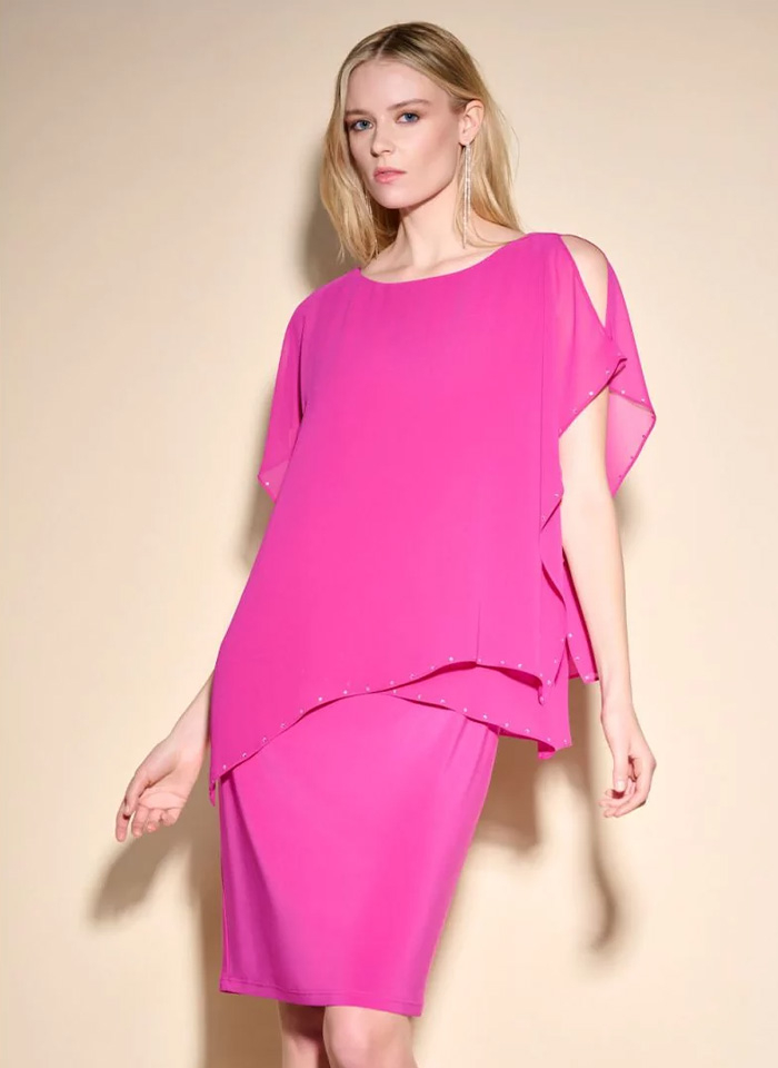 Joseph Ribkoff 233757 Elegancka sukienka z narzutką